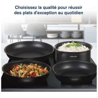 Batterie de cuisine - Tous feux dont induction - Arthur Martin - AM0530 - Aluminium - Anti-adhésif - 20 pieces - Poignée amovible(m-2)
