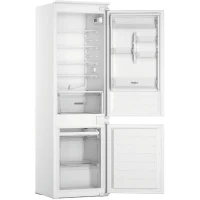 Réfrigérateur combiné - WHIRLPOOL - WHC18D071A1FR - 2 portes - Encastrable - 268 L - Classe E - 54 x 54 x 177 cm - Blanc(m-5)