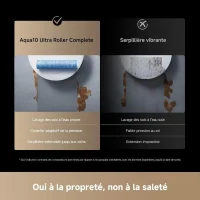 Aspirateur Robot Laveur - DREAME Aqua 10 Ultra Roller Complete - Nettoyage Automatique du Rouleau - Évitement d'obstacles de 8 cm(m-5)