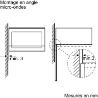 Micro-ondes encastrable - BOSCH Série 6 - BFL554MS0 - Noir / Inox - 59,4 x 38,8 x 38,3 cm(m-4)