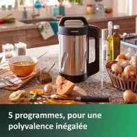 Blender chauffant pour soupe - PHILIPS - HR2203/80 - Série 3000 - 1000W - bol de 2L - Métal(m-5)