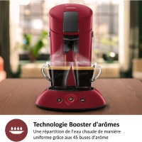 Cafetiere a dosette - PHILIPS - SENSEO - HD6553/81 - Original - Rouge(m-3)