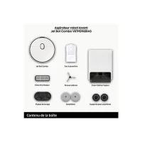 Aspirateur Robot Laveur - Samsung Jet Bot Combo VR7MD96B14G - Désinfection Vapeur - Détection des objets & obstacles(m-2)