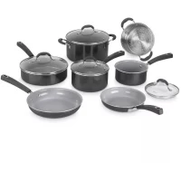 Batterie de cuisine - Tous feux dont induction - CUISINART - 54C11BKEU - Céramique - Antiadhésif - 11 pieces(m-1)