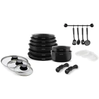 Batterie de cuisine induction - Arthur Martin - AM558 - Aluminium - 20 pieces - Poignée amovible - Tous feux dont induction(m-1)