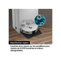 Aspirateur Robot Laveur - Samsung Jet Bot Combo VR7MD96B14G - Désinfection Vapeur - Détection des objets & obstacles(m-5)