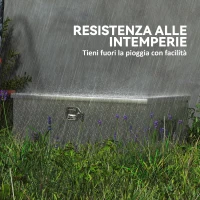 HOMCOM Werkzeugkiste Aluminium 76cm Silber(m-4)