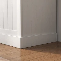 HOMCOM Perchero Zapatero con Banco de Almacenamiento 4 Ganchos Estilo Moderno 71,5x39,5x170 cm Blanco(m-9)