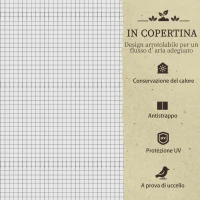 Outsunny Letto per Orto con Serra da Giardino, Portapiante da Esterno in Legno e PE, 121x55x117 cm, Grigio Scuro(m-4)