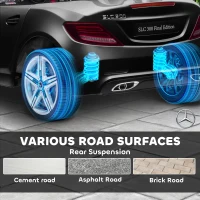 AIYAPLAY Auto dla dzieci 12 V, zdalne sterowanie, czarne(m-7)