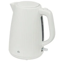 HOMCOM Jarro Elétrico 1,7 L 2200 W com Filtro Anticalcário Removível Desligamento Automático Base Giratória 360° Creme(m-1)