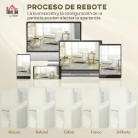 HOMCOM Butaca de Salón Tapizada en Terciopelo Acolchado Grueso Asiento Ancho Reposabrazos Almohadilla 81x77x81 cm Crema(m-7)