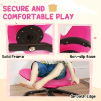 AIYAPLAY Butterfly-Shaped-kids Swivel Chair, Sensory Spinning Chair for Balance, Coordination Training, Pink(m-5)