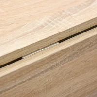 HOMCOM Mesa Consola Abatible con Estante, Mesita de Salón Plegable(m-3)