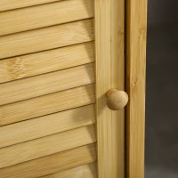 kleankin Badkamerkast Badrek, Bamboe, 1 plank, 1 kast, 33 cm x 36,5 cm x 67 cm, Natuur(m-7)