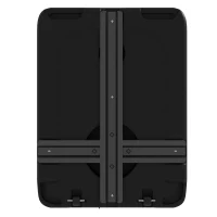 Outsunny Base Parasol Jardín Rellenable con Agua y Arena 70-90 kg, Ruedas y Asa en HDPE, 80x60 cm, Negro(m-4)