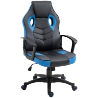 Vinsetto Silla Gaming Silla de Oficina Giratoria con Ruedas en Piel Sintética