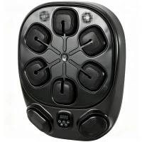 SPORTNOW Máquina de Boxeo Musical de Pared con 9 Modos, Luces LED y Conexión Bluetooth, 61x48x11 cm, Negro(m-7)