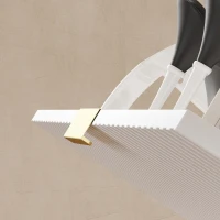 HOMCOM Scarpiera Slim per 18 Paia di Scarpe con 3 Cassetti a Ribalta e Ripiani Regolabili, 60x24x122.5 cm, Bianco(m-9)