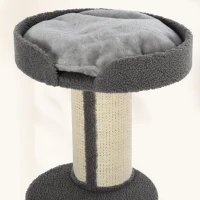 PawHut 91cm Cat Tree, Cat Tower with Scratching Post, Bed, Perch, Removable Cushion for Indoor Kittens, Grey(m-9)