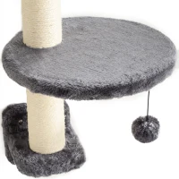 PawHut Four-Piece Cat Wall Furniture, with Hammock, Ladder, Platforms, Steps, for Indoor Use - Dark Grey(m-8)