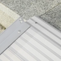 HOMCOM Rampa de carga rampa de acceso para silla de ruedas plegable antideslizante capacidad de carga 270 kg(m-4)