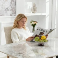 HOMCOM Pack de 4 Sillas de Comedor Respaldo Alto Tapizadas en Pana Asiento Acolchado Patas de Madera para Salón Beige(m-8)