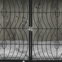 PawHut 46.46'' Dog Crate Furniture End Table w/ Plush Washable Cushion, Lockable Door, for Extra Large Dogs(m-10)