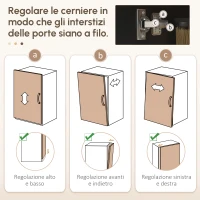 HOMCOM Mobile porta microonde, con armadio, cassetto e mensola superiore, 60 x 40 x 131 cm Quercia e nero(m-5)