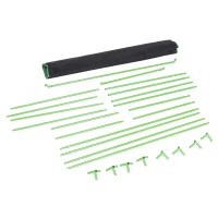 Outsunny Carpa Hidropónica en Mylar con Entradas de Aire Ajustables para Cultivo de Interior, 120x60x150 cm, Negro(m-4)