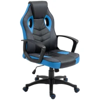Vinsetto Silla Gaming Silla de Oficina Giratoria con Ruedas en Piel Sintética(m-6)