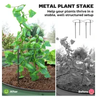 Outsunny Set of Two 181 x 93cm Steel Planters - Green(m-5)