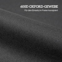 Outsunny 8er-Set Sandsäcke für Pavillonfüße, 40 kg strapazierfähige Sandsäcke aus 600D Oxford-Gewebe, ohne Sand, Schwarz(m-7)