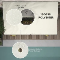 Outsunny Pawilon ogrodowy z dachem, wodoodporny, pergola, 3x3m(m-4)