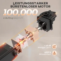 HOMCOM Massagesessel mit Vibrationsmodi, Wärmefunktion, leiser Motor, Memory-Funktion, Stahl, Stoffbezug, Braun(m-6)