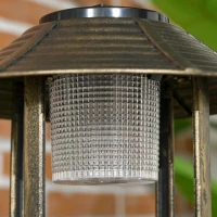 Outsunny Karmnik dla ptaków z lampą solarną, 110 cm, z podstawą kwiatową(m-8)