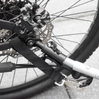 HOMCOM 2 in 1 kinderfietskar, kinderkar met vering, rood + zwart(m-11)