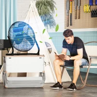 Wentylator stołowy elektryczny, 4 prędkości, cichy, kompakt(m-7)