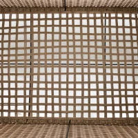 Outsunny Garten-Beistelltisch, Aufbewahrungskiste mit Stauraum, Rattanoptik, Stahlrahmen, khaki, 103 x 50 x 45,5 cm(m-9)