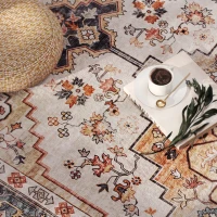 HOMCOM Covor cu Fir Scurt Boem Antiderapant și Lavabil 230x160 cm Maro(m-9)