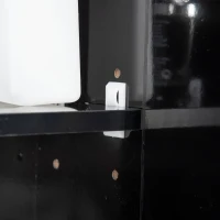 Dulap de Baie LED cu Oglindă Kleankin, Dulap Suspendat cu 3 Uși, Rafturi Reglabile, Funcție Memorie & Încărcare USB(m-15)