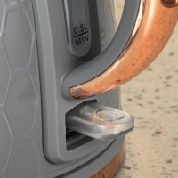 HOMCOM Zestaw 2 w 1 do Kuchni, Toster i Czajnik, Wiele Opcji, 1,7 L, 4 Kromki Tosta Jednocześnie, Tworzywo Sztuczne, Szary(m-8)