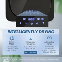 HOMCOM , stal nierdzewna, czarna(m-4)