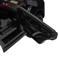 HOMCOM Coche Eléctrico SUV para 3-6 Años Coche de Batería 12V con 2 Motores Mando a Distancia 110x68x52 cm Negro(m-12)