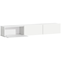 HOMCOM Schwebender TV-Schrank, Wandmontage, 3 Schubladen, viel Stauraum, 180 cm, Weiß