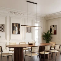 HOMCOM Suspension avec télécommande et fonction mémoire, dimmable avec températures de couleur réglables(m-2)