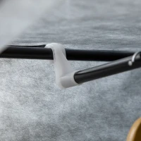 Szafa materiałowa z 2 wieszakami, 6 półkami, ciemnoszara(m-8)