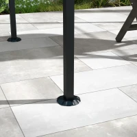 Outsunny Barbecuepaviljoen BBQ grill paviljoen 215 x 150 x 180 / 220 cm met vlamwerend dak staal(m-9)