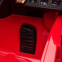 HOMCOM Coche Eléctrico para Niños de +3 Años Lamborghini SIAN Coche de Batería 12V con Mando a Distancia Apertura de Puerta Música MP3 USB y Faros 3-5 km/h 108x62x40 cm Rojo(m-11)