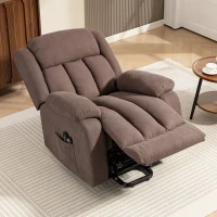 HOMCOM Eight-Point Massage Electric Lift Chair - Dark Brown(m-10)